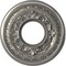 Ekena Millwork Baltimore Thermoformed PVC Ceiling Medallion Fits Canopies up to 4 1/4-in., Aged Dark Steel CMP10BACST - alternate 1